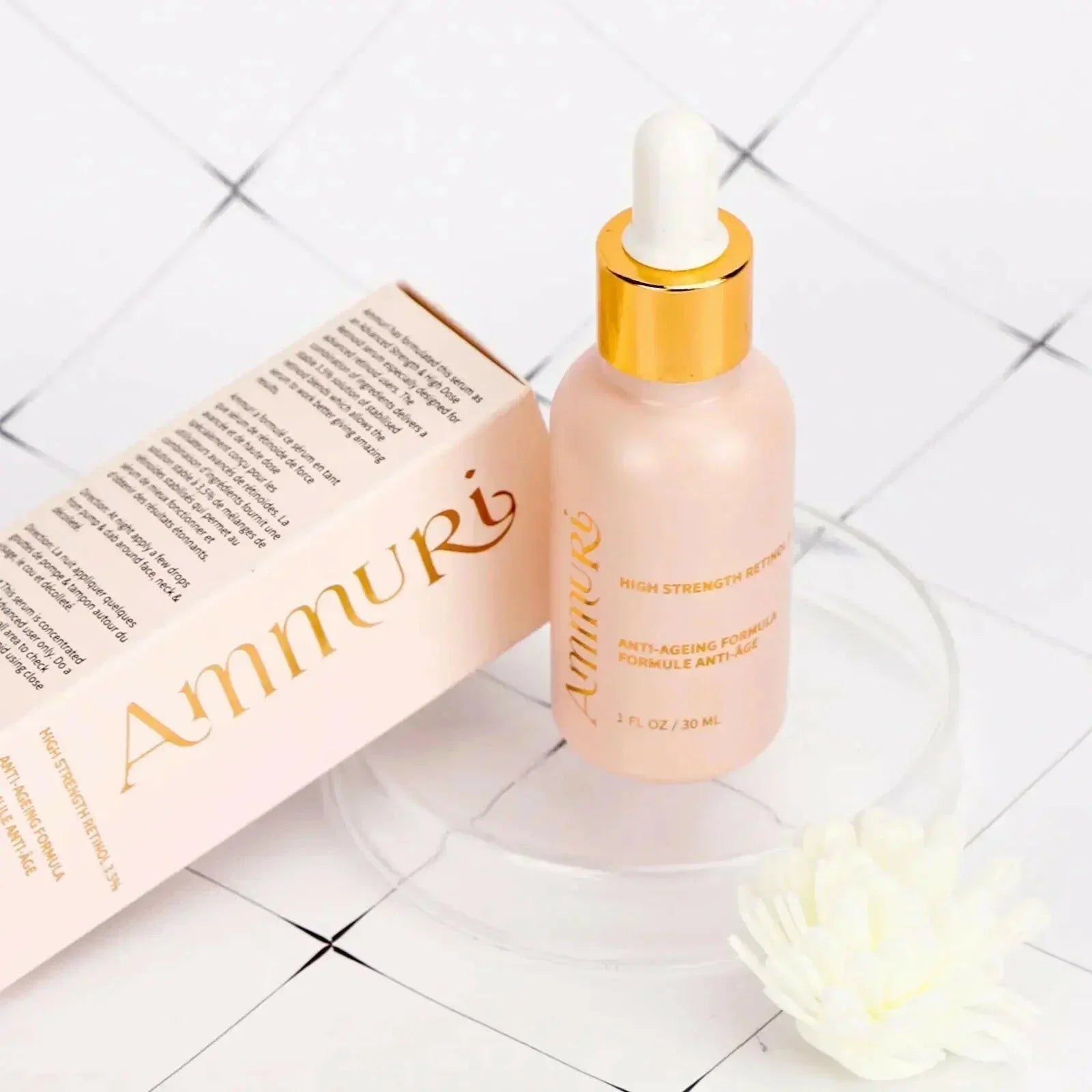 „Ammuri Skincare“ didelio stiprumo retinolio serumas – senėjimą stabdantis