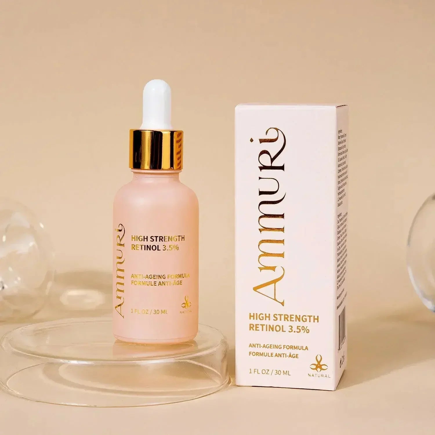 „Ammuri Skincare“ didelio stiprumo retinolio serumas 3,5 %