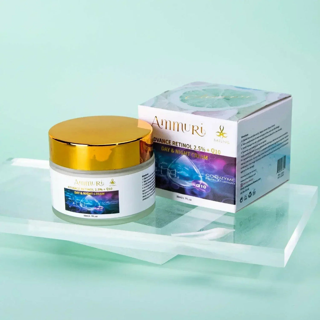 „Ammuri Beauty“ Q10 veido kremas ir „Advance Retinol 2,5%“ kremas