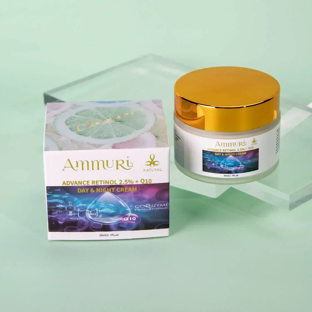 „Ammuri Beauty“ Q10 veido kremas ir „Advance Retinol 2,5%“ kremas